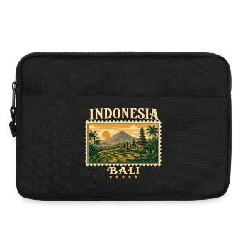 Bali tropical magic in retro style - Laptop bag 13" - black - Front