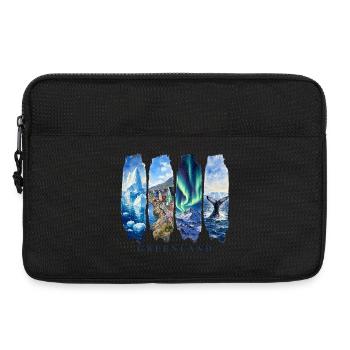 Voyage de vacances au Groenland – Nature et culture arctiques - Sacoche pour ordinateur portable 13 pouces - noir - Devant