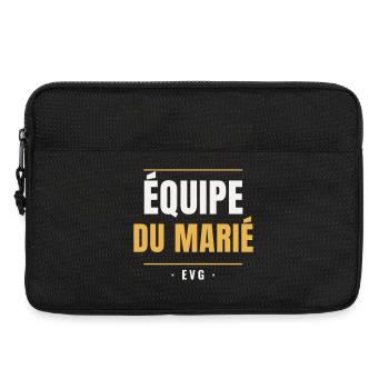 Équipe du Marié EVG Or Enterrement Vie Garçon - Laptoptasche 13" - Schwarz - Vorne
