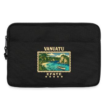 Marque de voyage vintage Vanuatu Efate - Sacoche pour ordinateur portable 13 pouces - noir - Devant