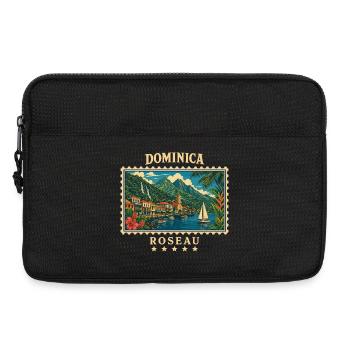 Marque de voyage vintage Dominica Roseau - Sacoche pour ordinateur portable 13 pouces - noir - Devant