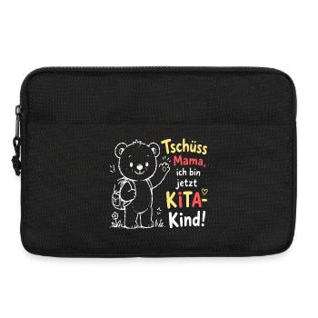 Kita Kind Abschied mit Mama - Laptoptasche 13" - Schwarz - Vorne