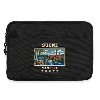 Finnland Tampere Vintage Reisemarke - Laptoptasche 13" - Schwarz - Vorne
