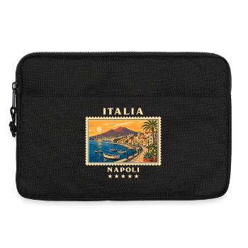 Italien Neapel Vintage Reisemarke - Laptoptasche 13" - Schwarz - Vorne