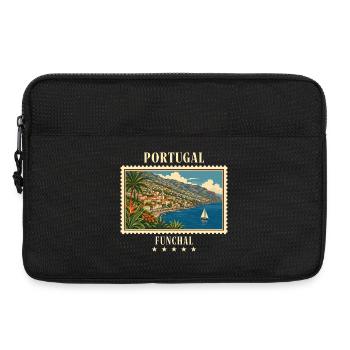 Portugal Funchal Vintage Travel Brand - Laptop bag 13" - black - Front