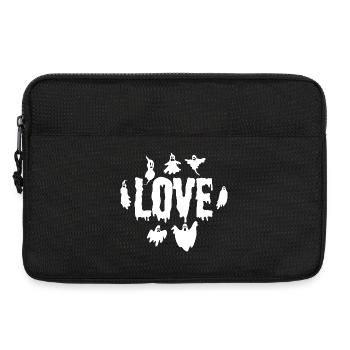 Halloween LOVE Halloween Pumpkin Ghost Halloween - Laptoptasche 13" - Schwarz - Vorne