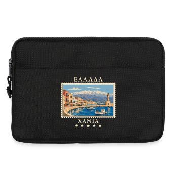 Griechenland Chania Vintage Reisemarke - Laptoptasche 13" - Schwarz - Vorne