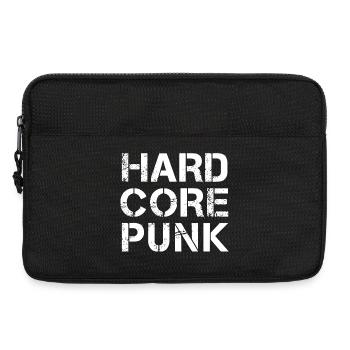 Hardcore Punk Distressed Typografie - Laptoptasche 13" - Schwarz - Vorne