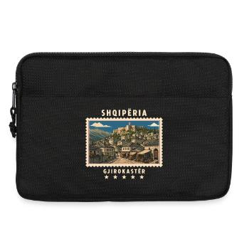Albanien Gjirokastër Vintage Reisemarke - Laptoptasche 13" - Schwarz - Vorne