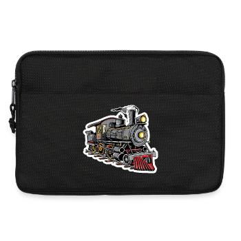 Graphismes des locomotives à vapeur - Sacoche pour ordinateur portable 13 pouces - noir - Devant