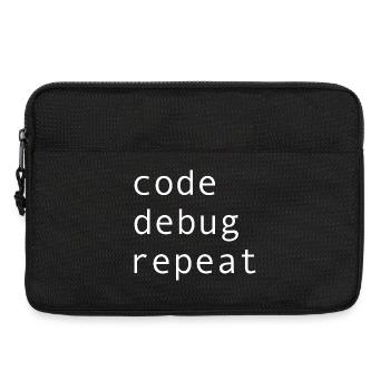 Programmierer Humor - Laptoptasche 13" - Schwarz - Vorne