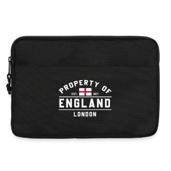 T-shirt emblème du drapeau de l’Angleterre - Sacoche pour ordinateur portable 13 pouces - noir - Devant