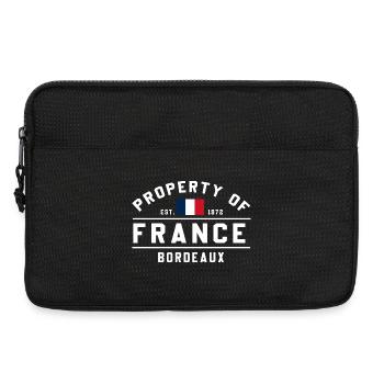 Propriété française Bordeaux - Sacoche pour ordinateur portable 13 pouces - noir - Devant