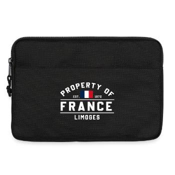 Property of France Limoges Est 1872 - Laptop bag 13" - black - Front
