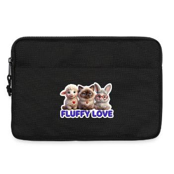 Fluffy Liebe Trio - Laptoptasche 13" - Schwarz - Vorne