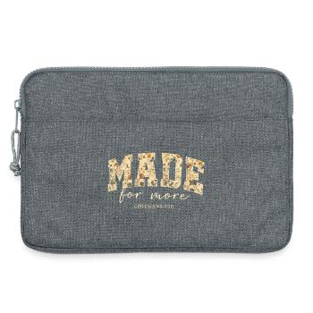 Made for More Bibelzitat Blüten - Laptoptasche 13" - Grau meliert - Vorne