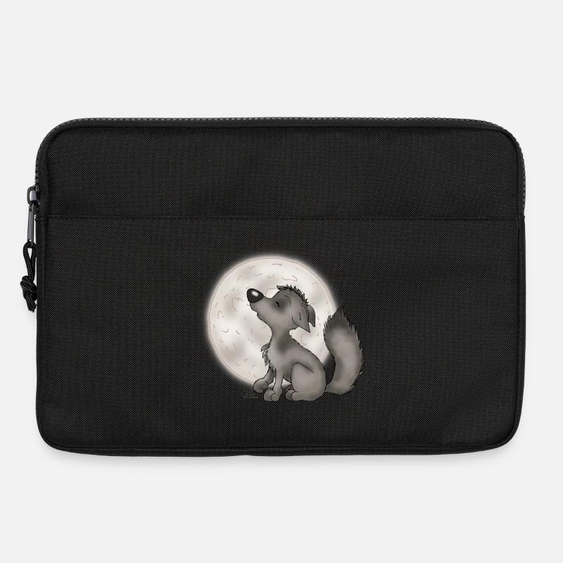 Wölfchen - Laptoptasche 13" - Schwarz