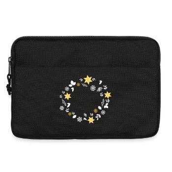 Stars and more | Symbols-Frame Christmas - Laptop bag 13" - black - Front