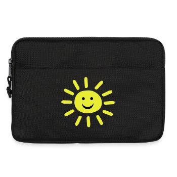 Smiley Summer Sun - Laptoptasche 13" - Schwarz - Vorne