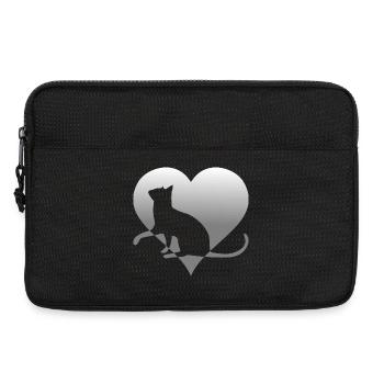Katze Katze Katze Katze Katze Katze Mieze - Laptoptasche 13" - Schwarz - Vorne
