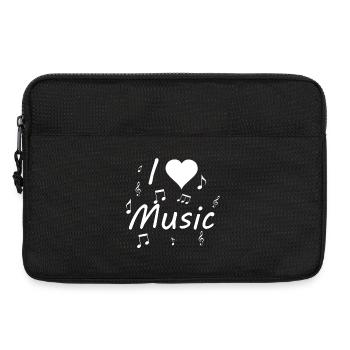 I love Musik - Laptoptasche 13" - Schwarz - Vorne
