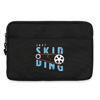 Just Skidding Fixed Gear Single Speed Bike - Fixie - Laptoptasche 13" - Schwarz - Vorne