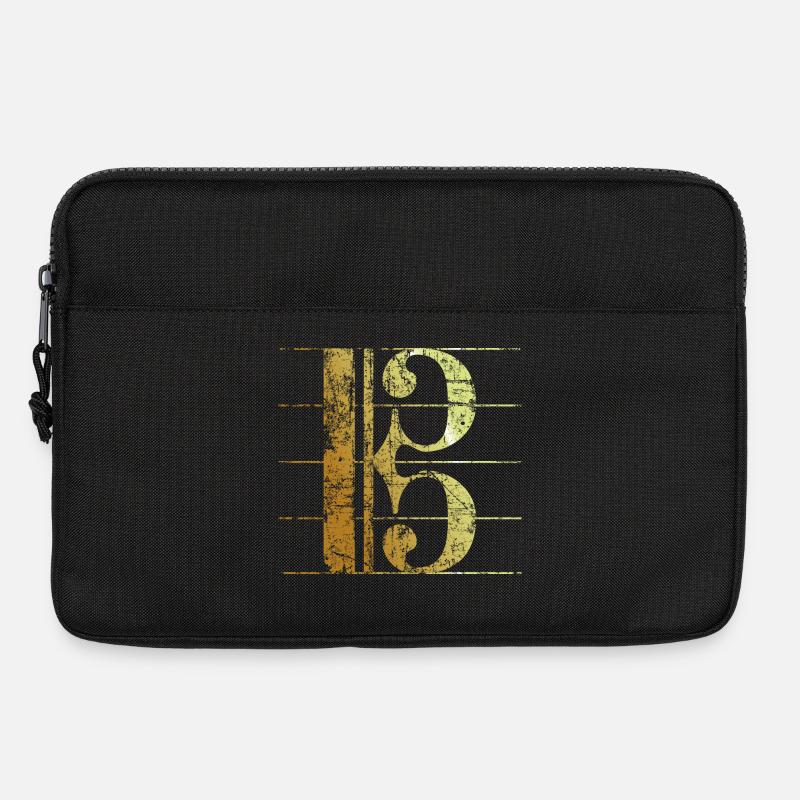Alto Clef Ancient Gold - Laptop bag 13" - black