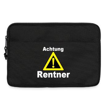 Rente Rentner Rentnerin Berufe Achtung Rentner(25) - Laptoptasche 13" - Schwarz - Vorne