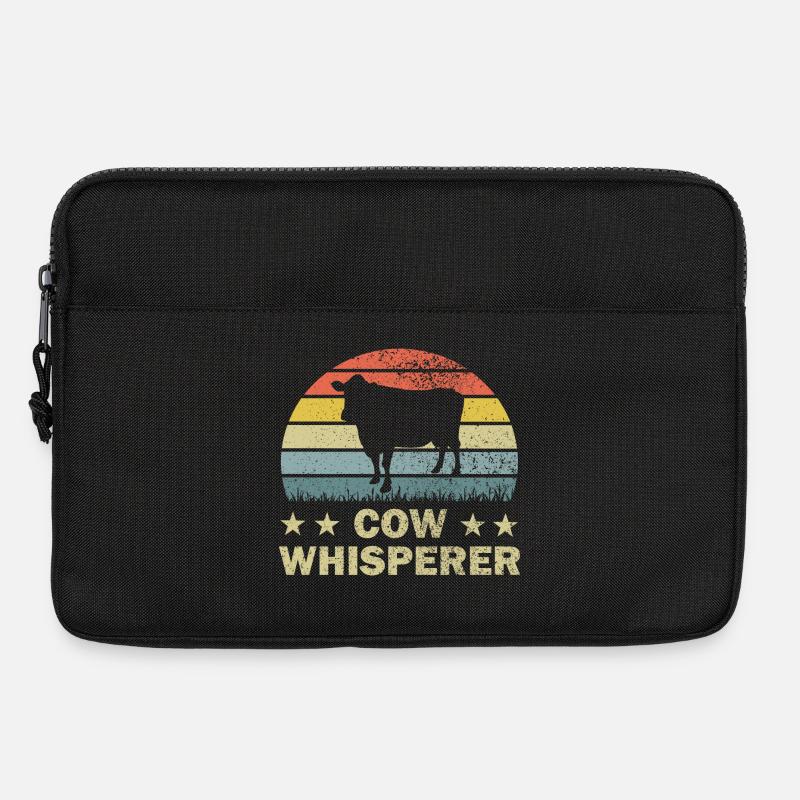 Kuh Kühe - Laptoptasche 13" - Schwarz
