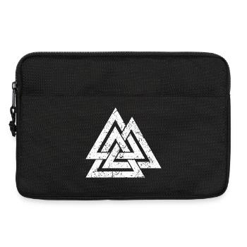 Valknut Symbol - Wikinger Kelten Germanen - Viking - Laptoptasche 13" - Schwarz - Vorne