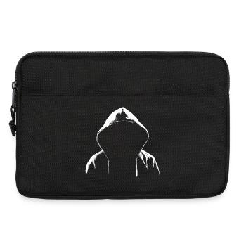Sweat à capuche Style Hacker - Sacoche pour ordinateur portable 13 pouces - noir - Devant
