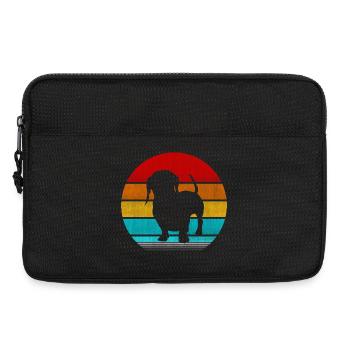 Dackel - Laptoptasche 13" - Schwarz - Vorne