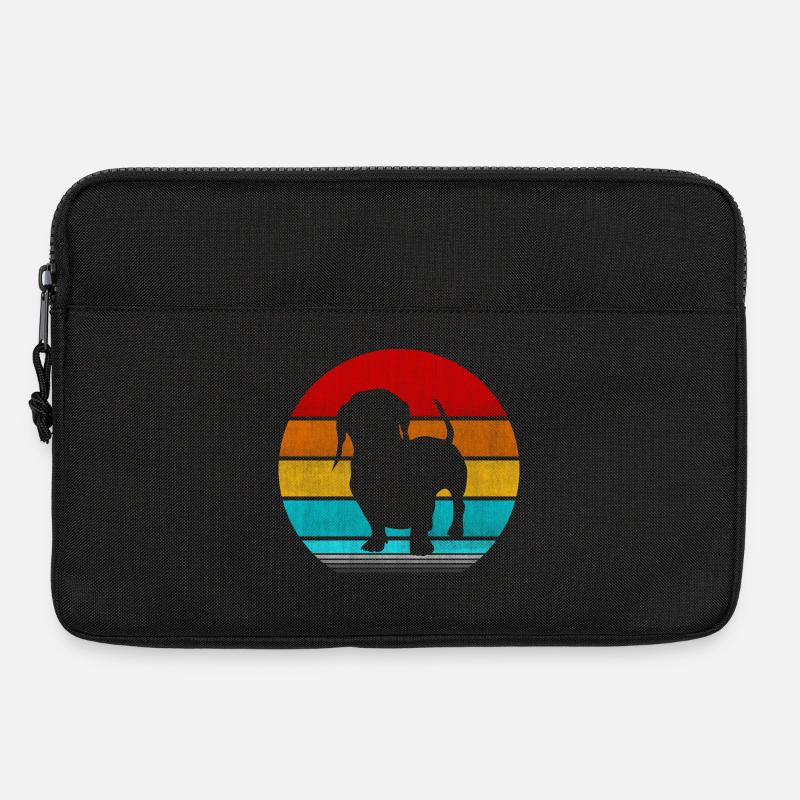 Dackel - Laptoptasche 13" - Schwarz
