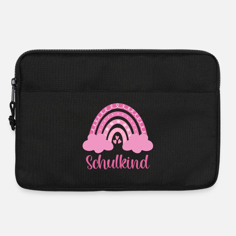 Schulkind Regenbogen - Laptoptasche 13" - Schwarz