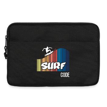 Surf Code (dark) - Laptop bag 13" - black - Front