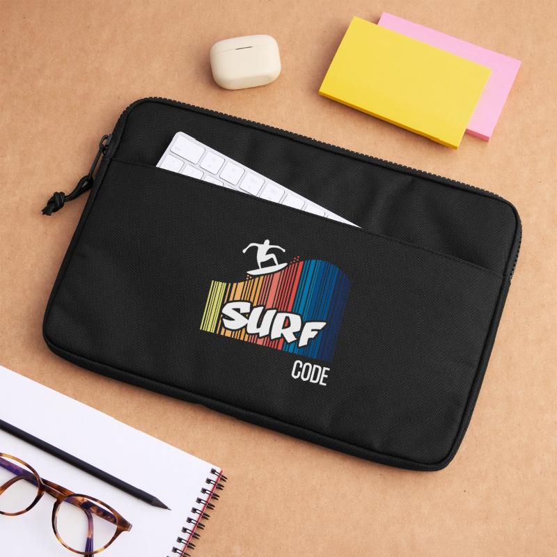 Code de surf (sombre) Sacoche pour ordinateur portable 13 pouces