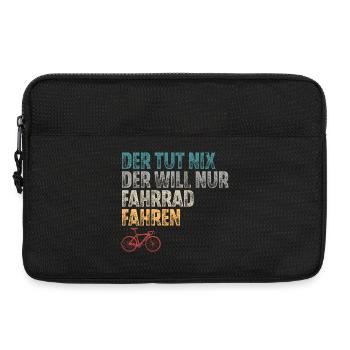 Fahrrad Fahrradfahren Retro Vintage - Laptoptasche 13" - Schwarz - Vorne