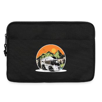 Camping Camper Campen - Sacoche pour ordinateur portable 13 pouces - noir - Devant