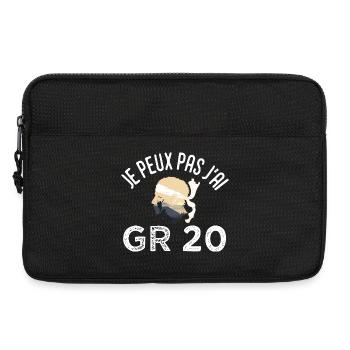 je peux pas j ai GR 20 randonnée corse - Sacoche pour ordinateur portable 13 pouces - noir - Devant