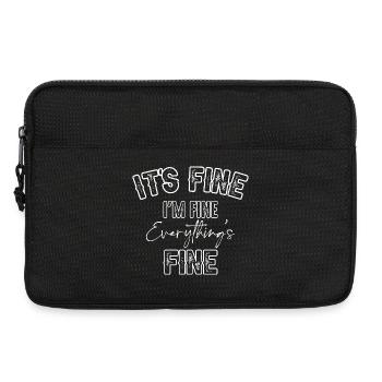 Es ist in Ordnung, mir geht es gut, alles ist in Ordnung - Laptoptasche 13" - Schwarz - Vorne