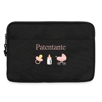 Patentante Geburt Mädchen Taufe - Laptoptasche 13" - Schwarz - Vorne
