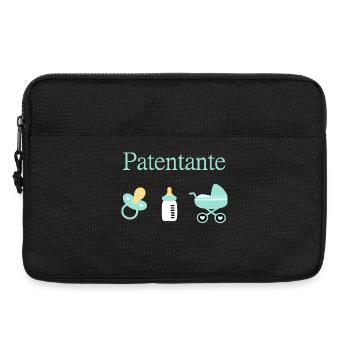 Patentante Taufe Geburt Junge - Laptoptasche 13" - Schwarz - Vorne