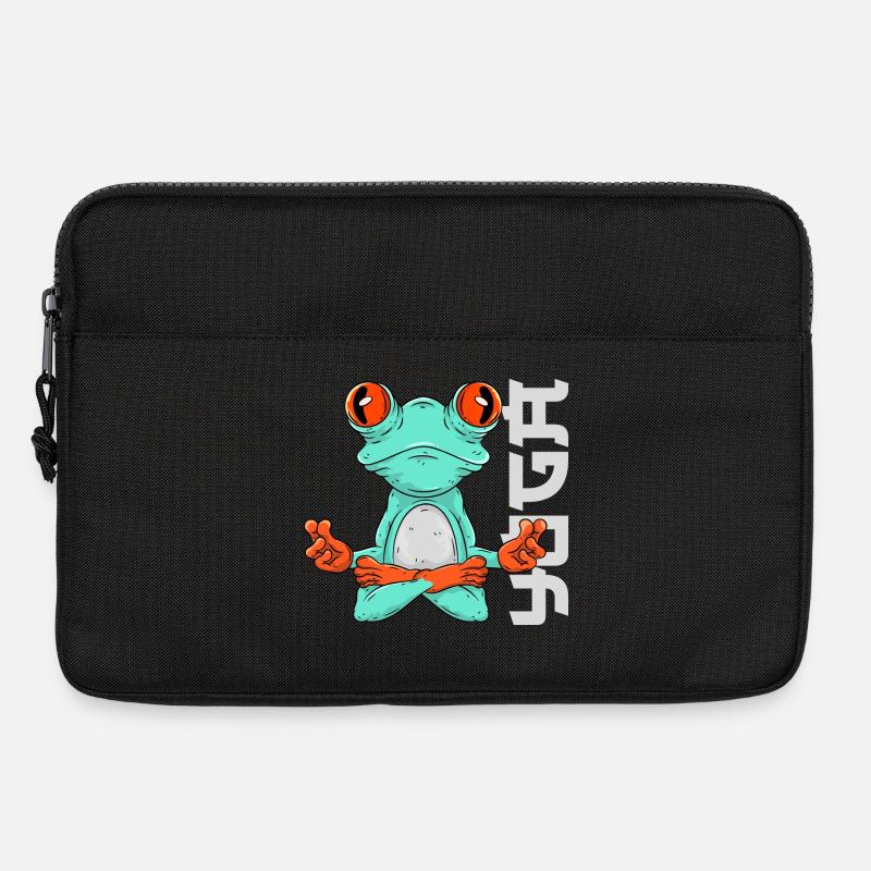 Frosch Yoga - Laptoptasche 13" - Schwarz