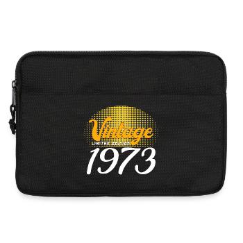 1973 Jahrgang geboren Retro Vintage Geburtstag - Laptoptasche 13" - Schwarz - Vorne
