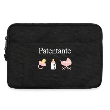 Patentante Geburt Mädchen Taufe - Laptoptasche 13" - Schwarz - Vorne