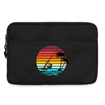 Windsurfer - Retro Vintage Sunset - Laptoptasche 13" - Schwarz - Vorne