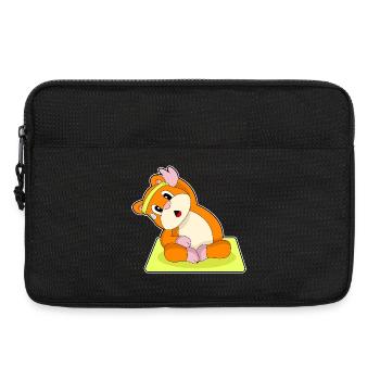 Hamster Yoga Fitness Gymnastik - Laptoptasche 13" - Schwarz - Vorne