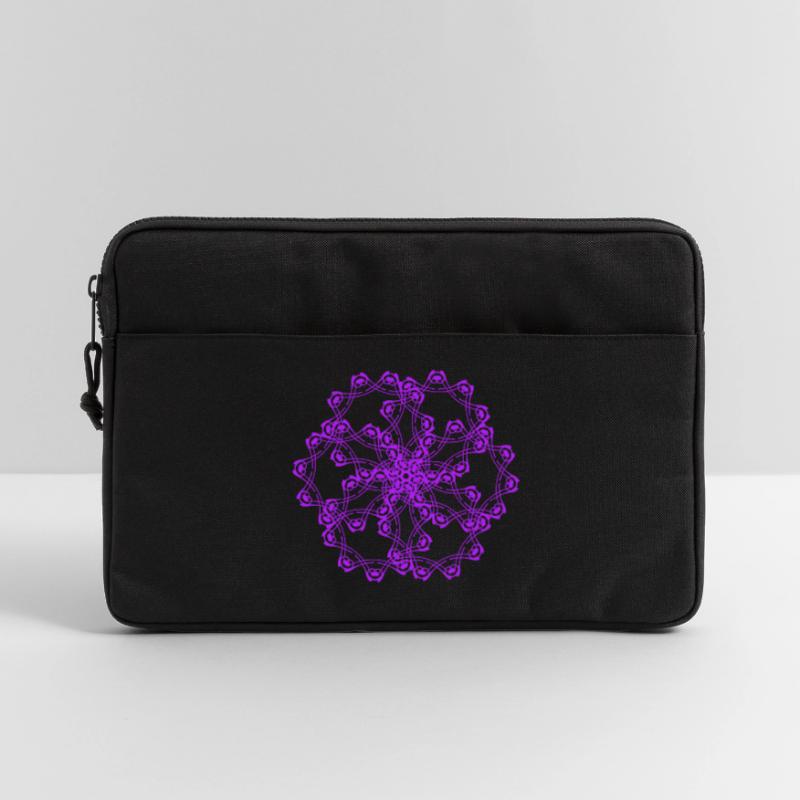 Random patterns circled Laptop bag 13"