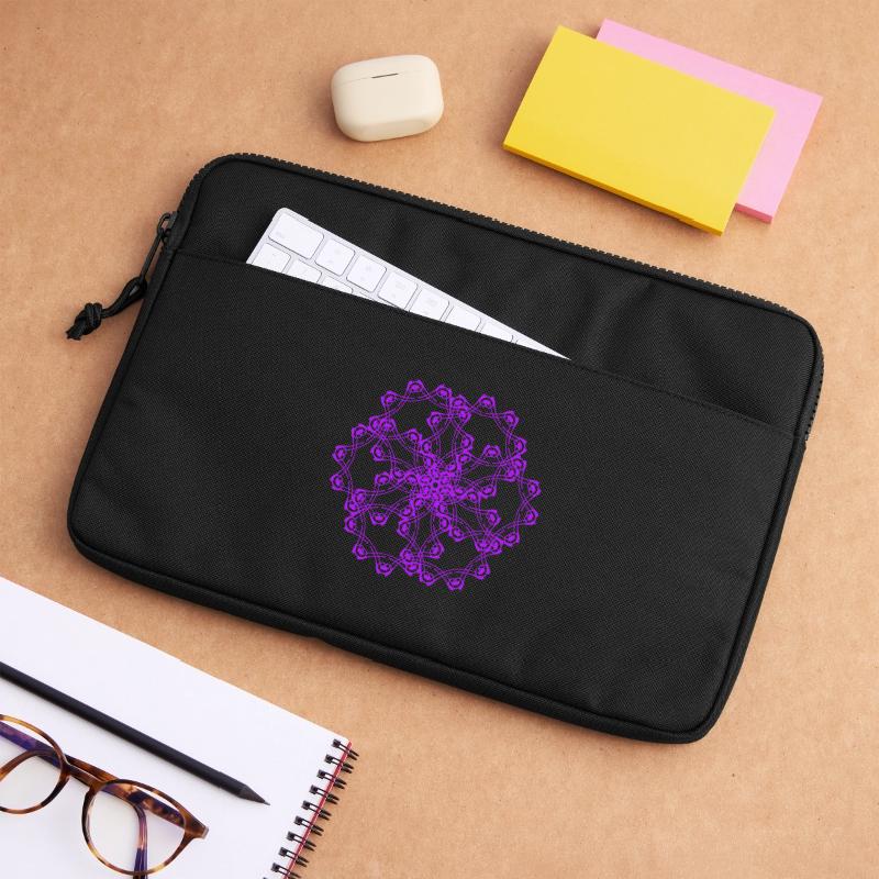 Random patterns circled Laptop bag 13"