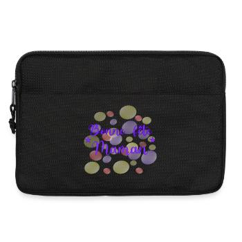 MAMAN. FÊTE DES MÈRES. BONNE FÊTE MAMAN. JE T'AIME - Sacoche pour ordinateur portable 13 pouces - noir - Devant